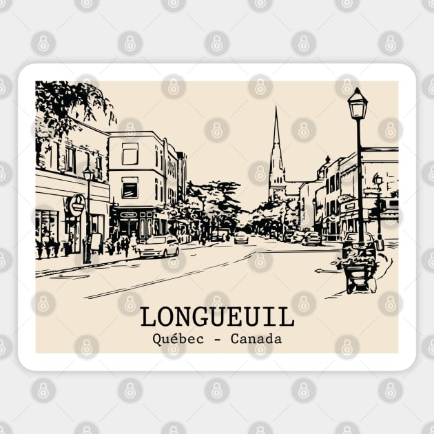 Longueuil - Québec Magnet by Lakeric
